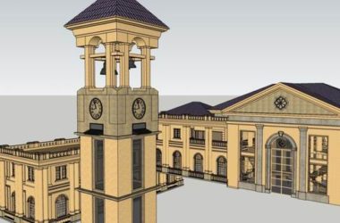 Sketchup别墅模型|联排别墅,欧式风格-BIM建筑网