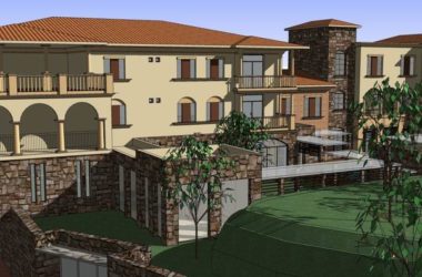 Sketchup别墅模型|独栋别墅,古典地中海风格-BIM建筑网