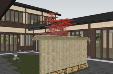 Sketchup别墅模型|别墅,现代中式风格-BIM建筑网