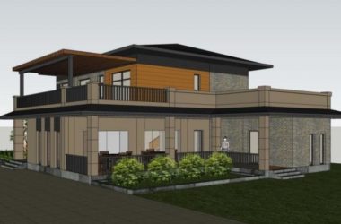 Sketchup别墅模型|独栋别墅,现代中式风格-BIM建筑网