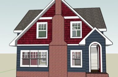 Sketchup别墅模型|独栋坡顶别墅,古典风格-BIM建筑网