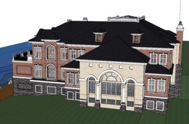 Sketchup别墅模型|独栋别墅,古典风格-BIM建筑网