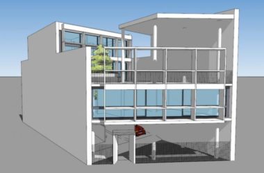 Sketchup别墅模型|库鲁切特住宅,别墅,现代风格-BIM建筑网