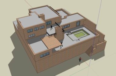 Sketchup别墅模型|沃尔夫(Wolf)住宅,别墅,现代风格-BIM建筑网