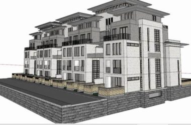 Sketchup别墅模型|叠拼双拼别墅,古典风格-BIM建筑网