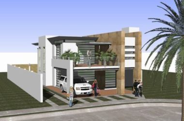 Sketchup别墅模型|独栋别墅,现代风格-BIM建筑网