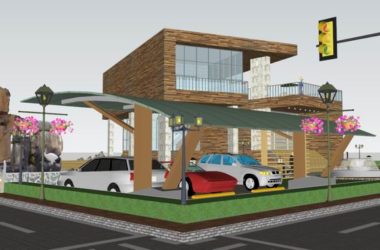 Sketchup别墅模型|独栋别墅,现代风格-BIM建筑网