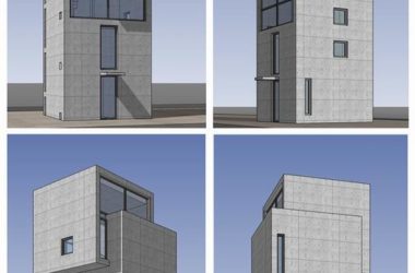 Sketchup别墅模型|安腾忠雄·4X4住宅,别墅,现代风格-BIM建筑网