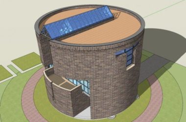 Sketchup别墅模型|马里奥.博塔作品,别墅,现代风格-BIM建筑网