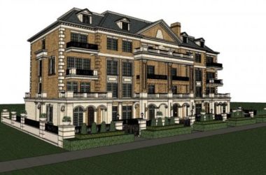 Sketchup别墅模型|联排别墅,古典风格-BIM建筑网