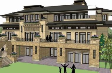 Sketchup别墅模型|田园式别墅,古典风格-BIM建筑网