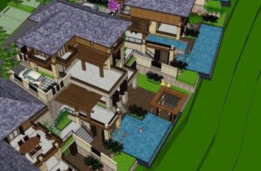 Sketchup别墅模型|叠拼别墅,古典风格-BIM建筑网