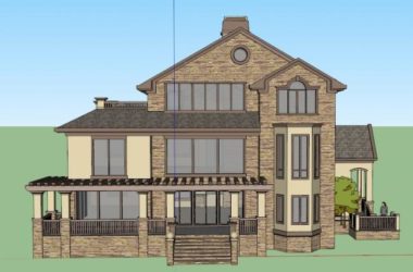 Sketchup别墅模型|独栋别墅,古典风格-BIM建筑网