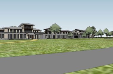 Sketchup别墅模型|独栋沿湖别墅群,古典风格-BIM建筑网