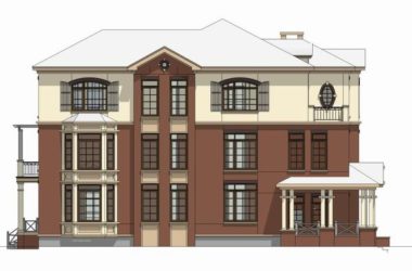 Sketchup别墅模型|独栋别墅,古典风格-BIM建筑网