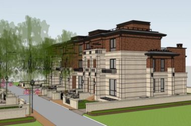 Sketchup别墅模型|联排别墅,现代风格,多层-BIM建筑网