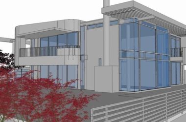 Sketchup别墅模型|独栋海滩别墅,现代风格-BIM建筑网