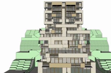 Sketchup别墅模型|山地叠拼别墅,现代风格-BIM建筑网