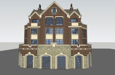 Sketchup别墅模型|独栋别墅，古典风格-BIM建筑网