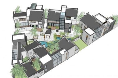 Sketchup别墅模型|别墅住宅群体，中式现代-BIM建筑网