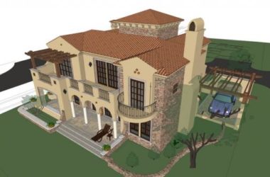 Sketchup别墅模型|独栋别墅，古典欧式风格-BIM建筑网