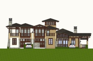 Sketchup别墅模型|独栋别墅，古典风格-BIM建筑网