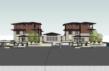 Sketchup别墅模型|双拼别墅，现代中式风格-BIM建筑网