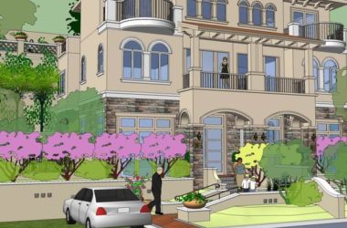 Sketchup别墅模型|独栋别墅，古典风格-BIM建筑网