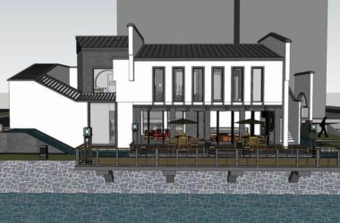 Sketchup别墅模型|别墅，中式古典风格-BIM建筑网