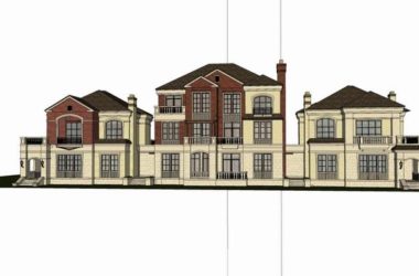Sketchup别墅模型|别墅，古典风格-BIM建筑网