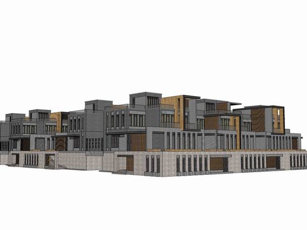 Sketchup别墅模型|别墅,现代风格 Sketchup别墅模型|别墅,现代风格