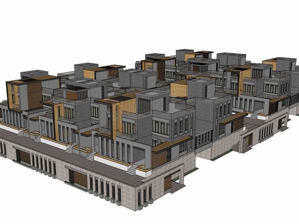 Sketchup别墅模型|别墅,现代风格 Sketchup别墅模型|别墅,现代风格