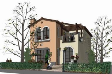 Sketchup别墅模型|独栋别墅，古典风格-BIM建筑网