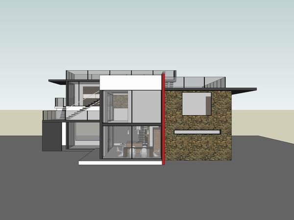 Sketchup别墅模型|独栋别墅,现代风格 Sketchup别墅模型|独栋别墅,现代风格