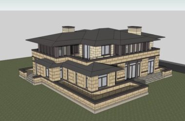 Sketchup别墅模型|独栋别墅，古典风格-BIM建筑网