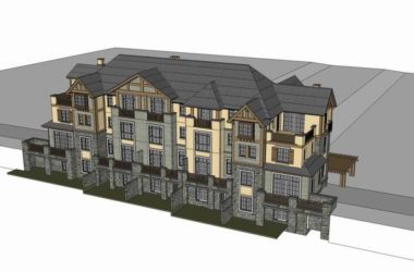 Sketchup别墅模型|五联排别墅，古典风格-BIM建筑网