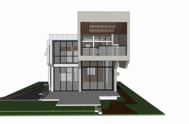 Sketchup别墅模型|独栋别墅，现代风格-BIM建筑网