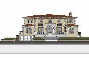 Sketchup别墅模型|独栋别墅，古典风格-BIM建筑网