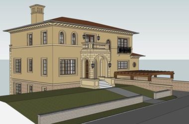 Sketchup别墅模型|独栋别墅，古典风格-BIM建筑网