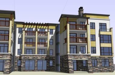 Sketchup别墅模型|多层联排别墅，现代风格-BIM建筑网