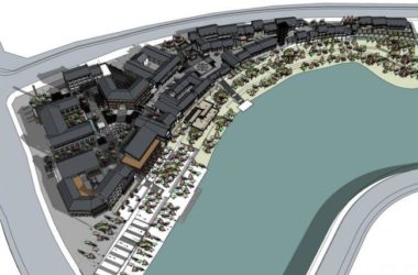 Sketchup商业模型|多层商业街，新中式风格-BIM建筑网