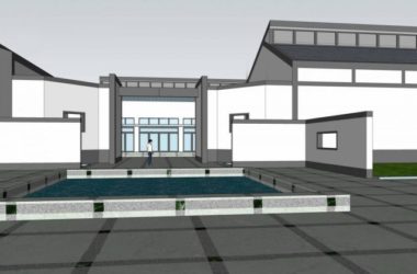 Sketchup文化模型|江南文化博物馆,单层,中式风格-BIM建筑网