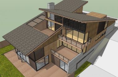 Sketchup住宅模型|多层住宅,新中式风格,居住建筑-BIM建筑网