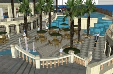 Sketchup景观模型|商业建筑，会所景观，古典风格，水景，小品-BIM建筑网