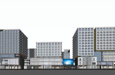 Sketchup综合体模型|高层商业综合体,办公,现代风格-BIM建筑网