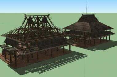 Sketchup酒店模型|民宿,酒店,民族风格-BIM建筑网