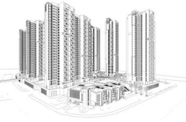 Sketchup住宅模型|新河三角洲,高层住宅小区,规划,居住建筑,现代风格-BIM建筑网