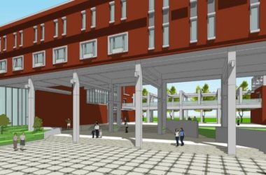 Sketchup学校模型|大学生国际交流中心,教学楼,学校,教育建筑,现代风格-BIM建筑网