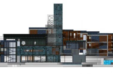 Sketchup酒店模型|山地酒店,旅馆,会所,现代风格-BIM建筑网