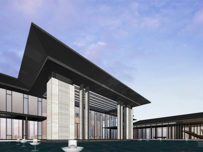 Sketchup商业模型|售楼处,新中式风格 Sketchup商业模型|售楼处,新中式风格